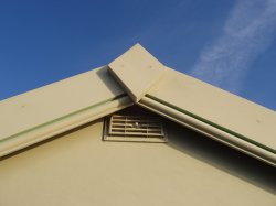 Vent at gable-end to prevent mildew - click for larger view